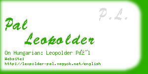 pal leopolder business card